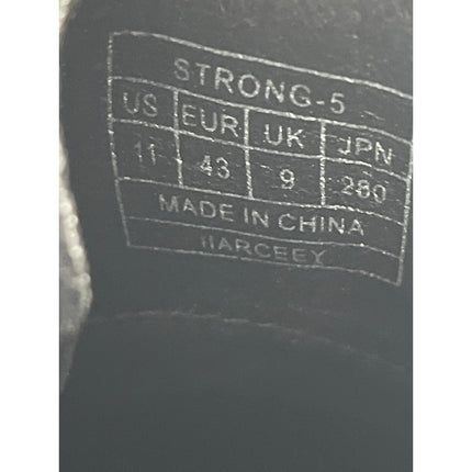 Dream Pairs Black Leather Lace up Round Toe Platform Ankle Combat Boots Size 11