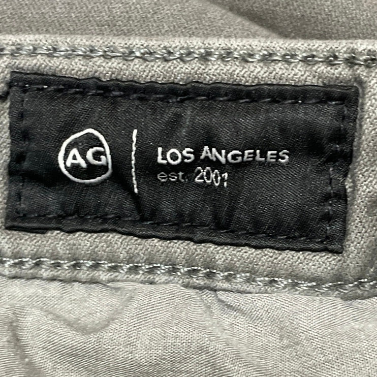 Adriano Goldschmied Caden Gray High Rise Slim Straight Tailored Trouser Pants 26