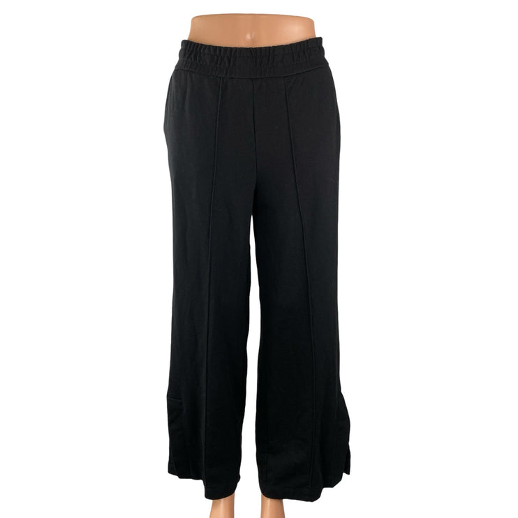 Sweaty Betty Women's Black High Waisted Wide Leg Baggy Trousers Pants Size 6