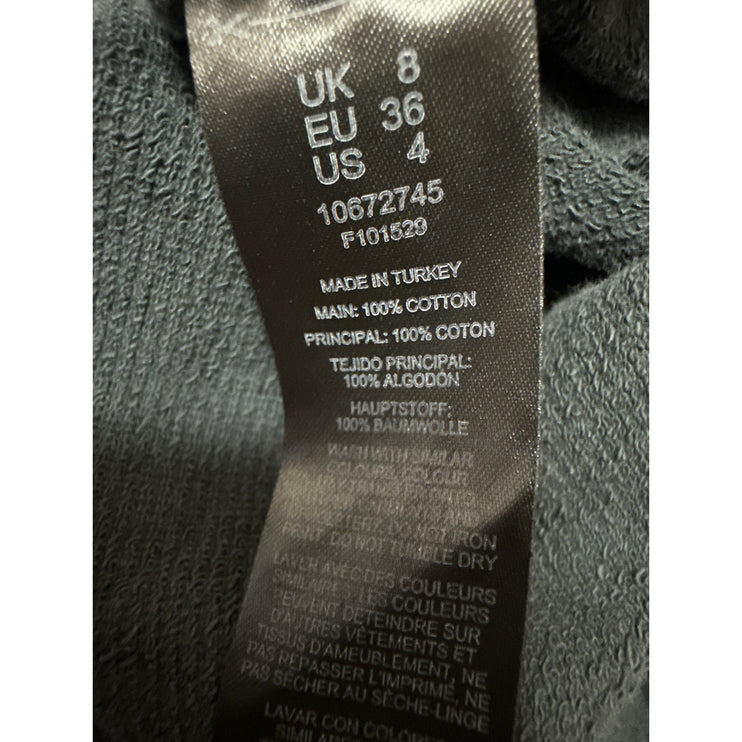 Collusion Women's Blue Long Sleeve Turtleneck Logo Loose Fit Sweater Top Size 4