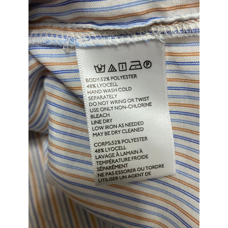 Urban Outfitters Women's Multicolor Striped Long Belle Sleeve Button Up Shirt M