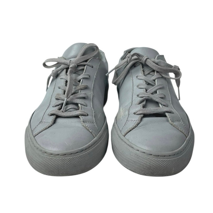 Common Projects Achilles Men's White Leather Lace Up Low Top Sneakers Shoes 4.5