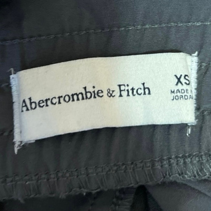 Abercrombie & Fitch Gray Elastic Waist Workout Paperbag Jogger Sweat Pants Sz XS