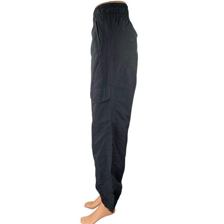 Old Navy Active Women's Blue Elastic Waist Windbreaker Cargo Jogger Pants Size S