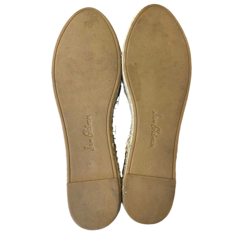 Sam Edelman Khloe Women's Black Suede Leather Slip On Espadrilles Loafer Size 9