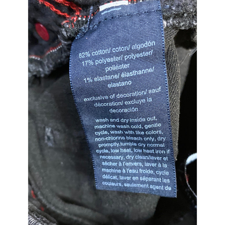 Tommy Hilfiger Women's Black Mid Rise Slim Skinny Leg Denim Jeans Pants Size 4