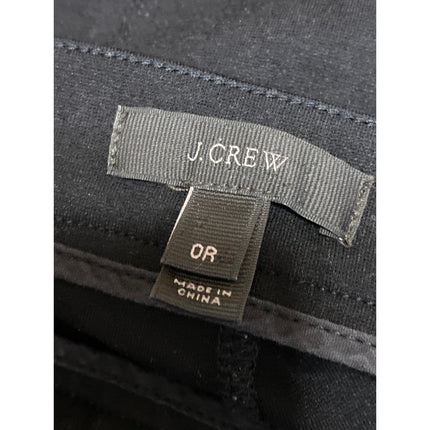 J.Crew Gray Women's Gray Zip Pockets Ponte Knit Mid Rise Skinny Trousers Pants 0