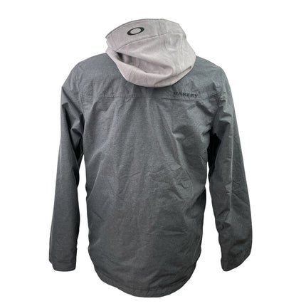 Oakley Division Biozone Men's Gray Hoodie Hooded Snap Utility Coat Jacket Size M