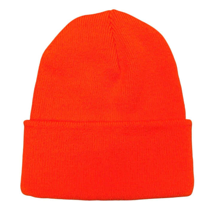 Carhartt A18 Mens Neon Coral Acrylic Stretch Knit Beanie Bonnet Hat One Size
