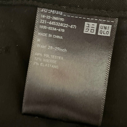 Uniqlo Smart Women's Black Pleated High Waisted Bermuda Chino Shorts Size M