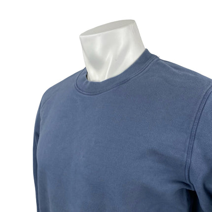 Stone Island Men's Blue Long Sleeve Crew Neck Logo Sweater Sweatshirt Top Size L