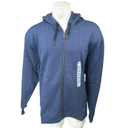NEW Duluth Trading 40 Grit Men's Blue Zip Up Hooded Hoodie Sweatshirt Size 3XL