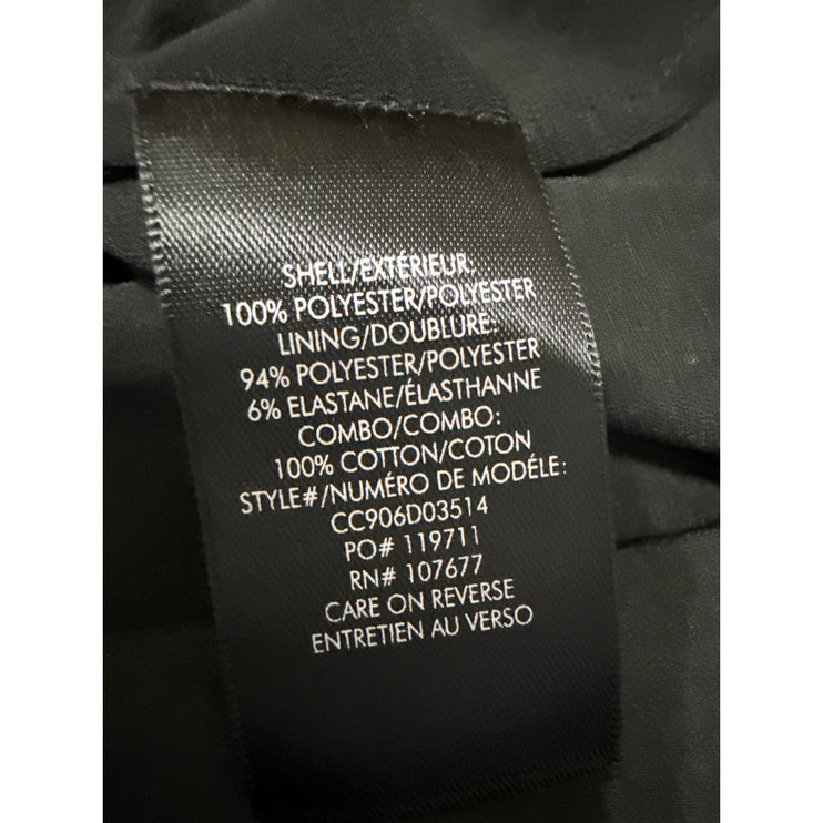 Alice + Olivia Black Halter Sleeveless Crochet Knit Pleated Maxi Dress Size 10