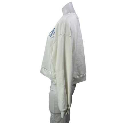 SoulCycle Perry Cream Indoor Cycling Community Long Sleeve Cropped Sweatshirt XL
