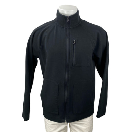 Banana Republic Men's Black Long Sleeve Full Zip Sweater Sweatshirt Top Size L