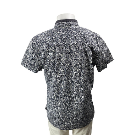 Lululemon Summer Fridays Black White Short Sleeve Floral Button Down Shirt Top M