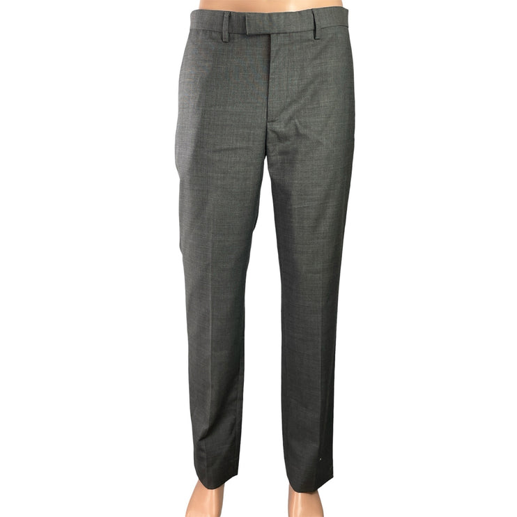 Banana Republic Men's Gray Slim Straight Leg Trousers Ankle Pants Size 31x32
