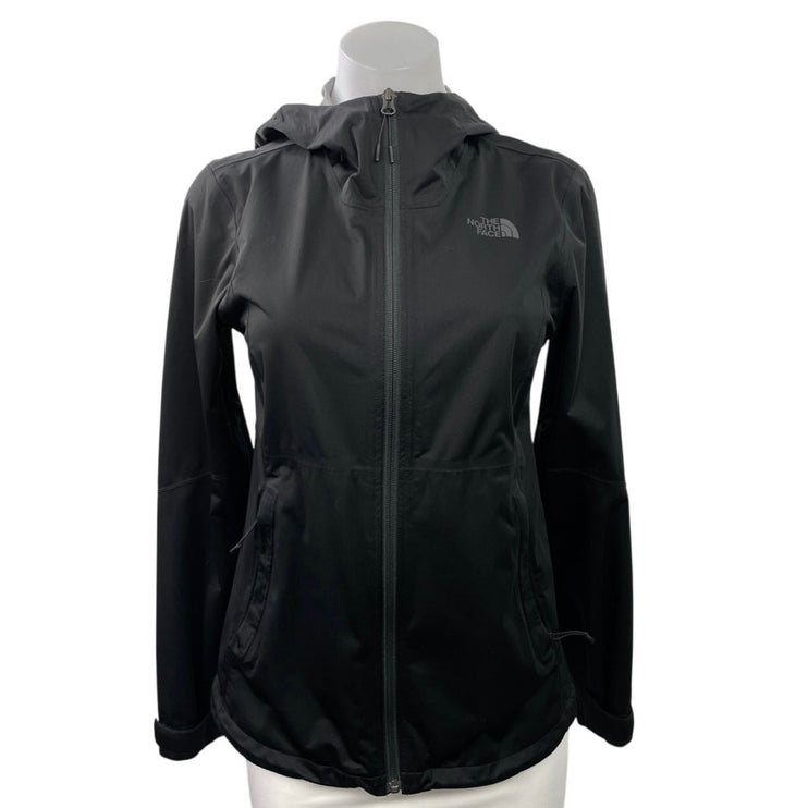The North Face Hikesteller Women Black Waterproof Hooded Parka Shell Jacket Sz S
