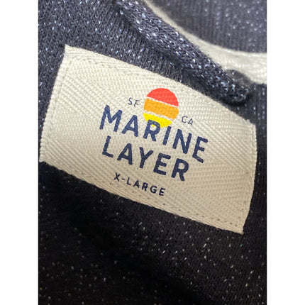 Marine Layer Clayton Men's Gray High Neck Long Sleeve Pullover Sweater Size XL