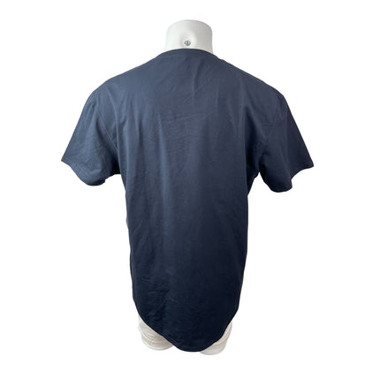 NEW BYLT Men's Blue V Neck Short Sleeve Premium Basic T Shirt Tee Top Size XL