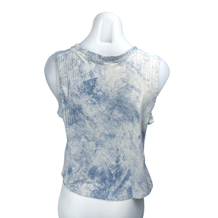 Lululemon Women's Blue White Tie Dye Muscle Tee Workout Athletic Tank Top Size M