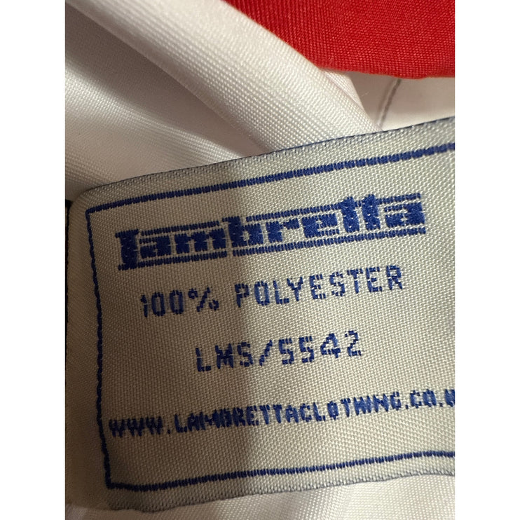 Lambretta Mens Multicolor UK England Flag Short Sleeve Button Down Shirt Top M