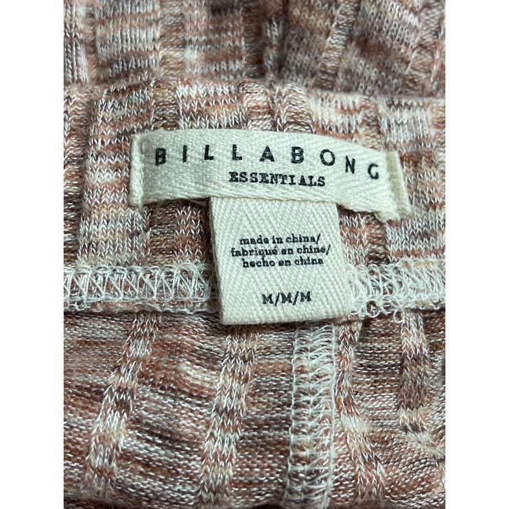 Billabong Women's Brown Knit High Waisted Flared Lounge Trousers Pants Size M
