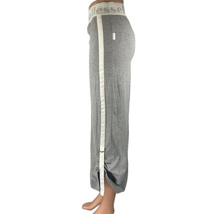 Ellesse Women's Gray High Waisted Ruched Side Maxi Straight Pencil Skirt Size 10
