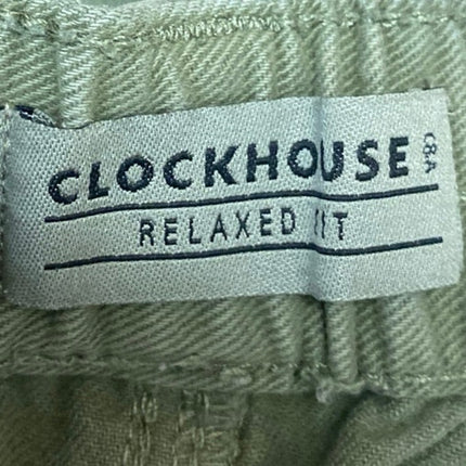 Clockhouse Women's Green High Waisted Tapered Jogger Cargo Pants Size US 8