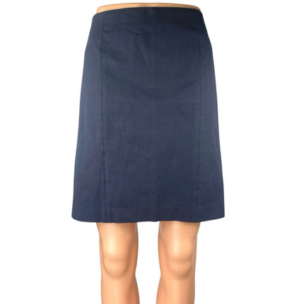 Banana Republic Women's Blue High Waisted Zipper Mini Pencil A-Line Skirt Size 6