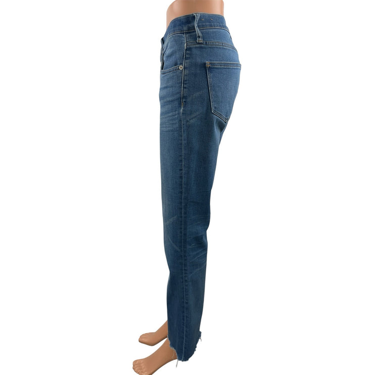 Madewell Cali Demi-Boot Women's Blue Cropped Bootcut Flare Denim Jeans Pants M