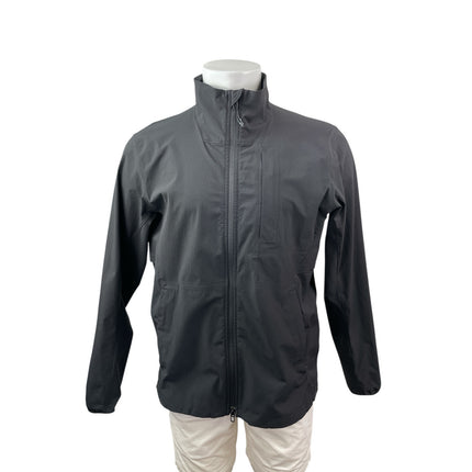 Lululemon Sojourn Mens Black Long Sleeve Full Zip Windbreaker Coat Jacket Size M