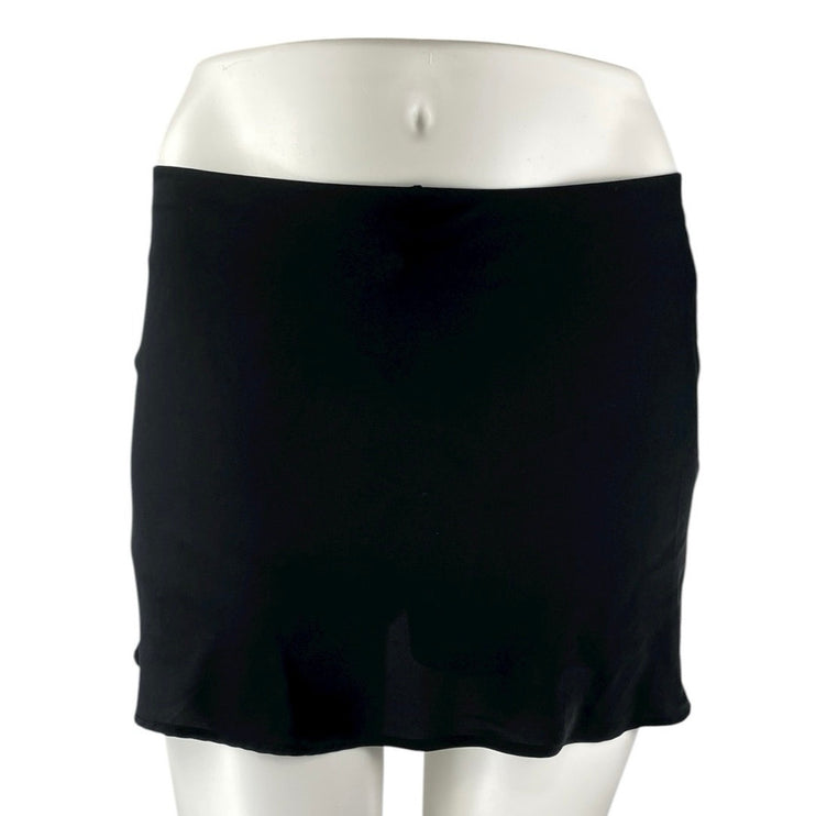 Abercrombie & Fitch Women's Black Low Waist Straight Pencil Mini Skirt Size L