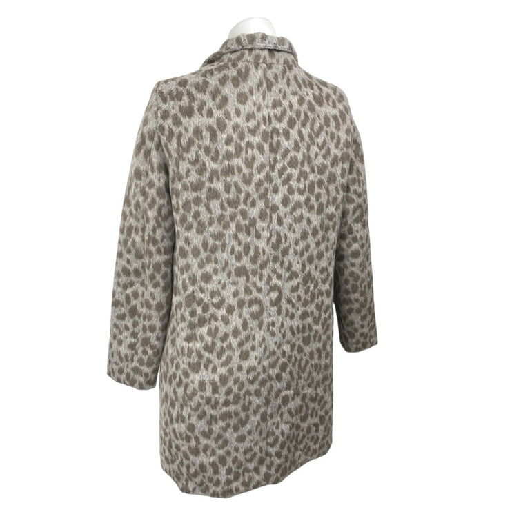 Old Navy Women's Beige Gray Leopard Soft-Brushed Cardigan Coat Jacket Size XS