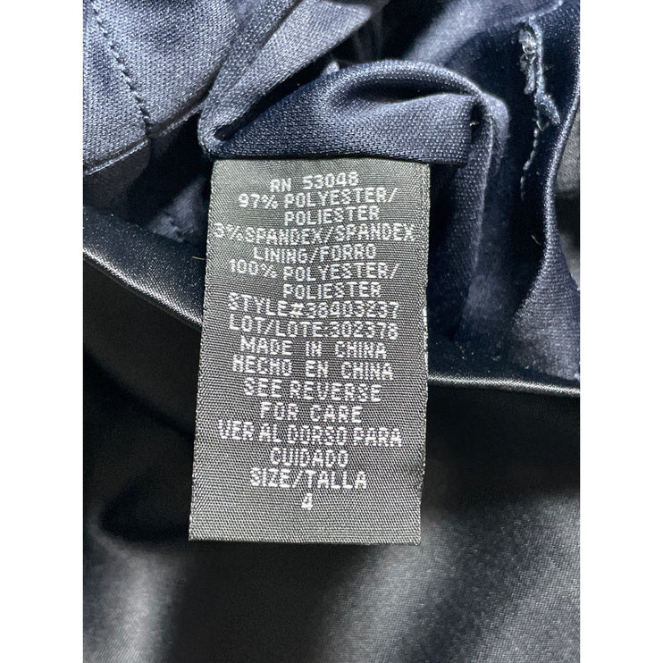 NW Nightway Black Bow Sleeveless Sweetheart Cami Camisole Mini Slip Dress Sz 4