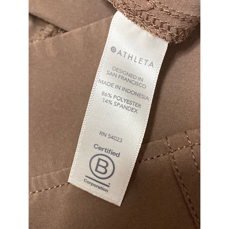 Athleta Chelsea Womens Brown High Rise Outdoor Utility Jogger Sweat Pants Size 8