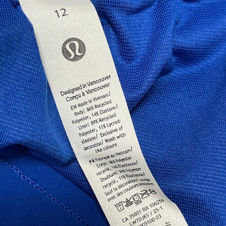 Lululemon Hotty Hot II Women's White Gym Workout Athletic Running Shorts Size 12