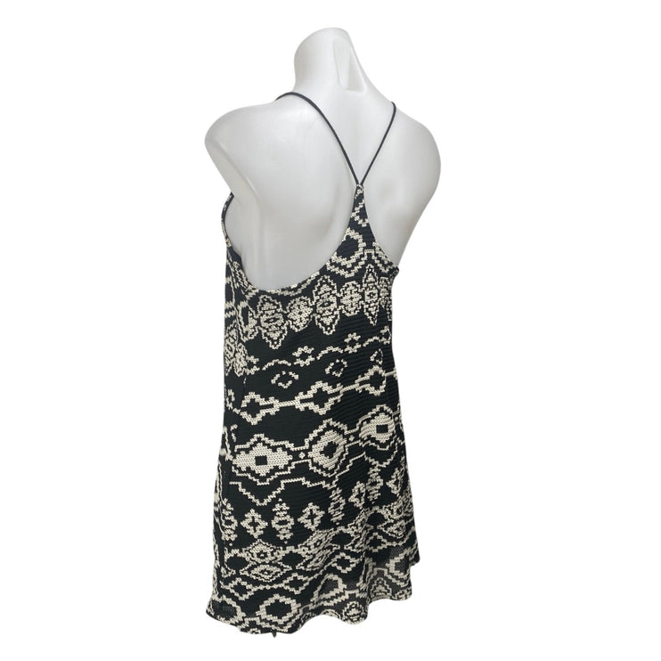 Urban Outfitters Staring at Stars Black Geometric Sleeveless Tank Mini Dress S