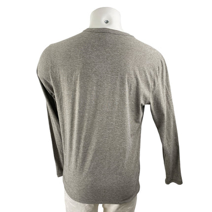 Vuori Men's Heather Gray Long Sleeve Crew Neck Basic Knit T Shirt Tee Top Size S