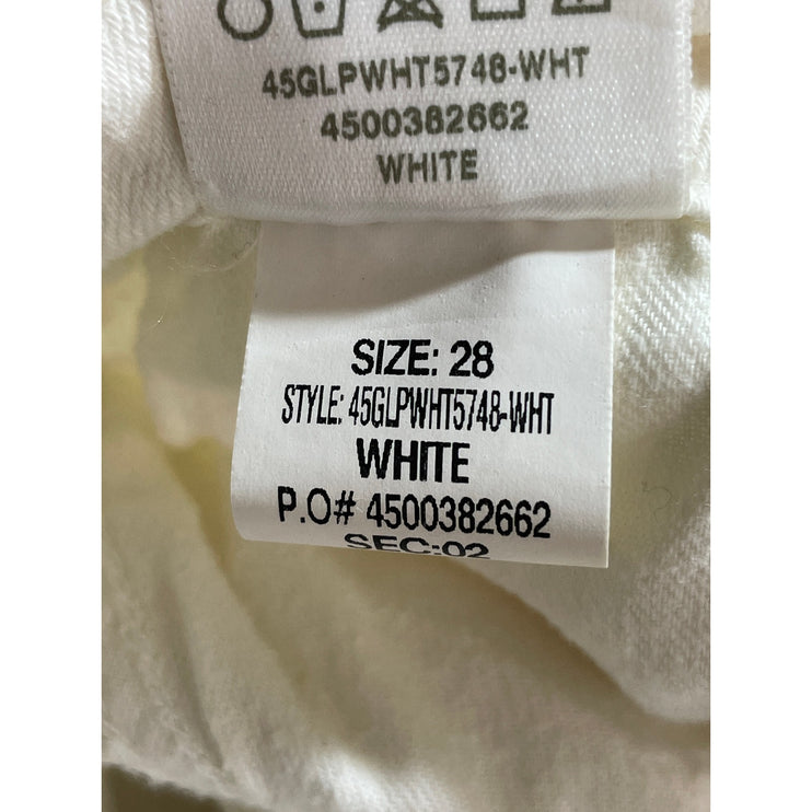 Joe's Women's White High Rise Ankle Classic Skinny Jeggings Denim Jeans Pants 28