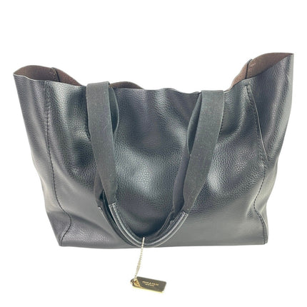 Coach Derby Women's Black Pebbled Leather Shoulder Shopper Tote Handbag Sz OS