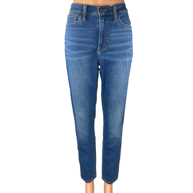 J.Crew Women's Blue Medium Wash 9" High Rise Skinny Leg Denim Jeans Pants Sz 29