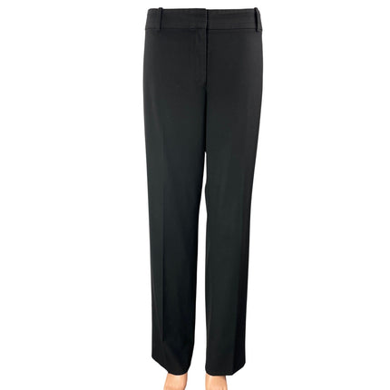 Ann Taylor Women's Black High Rise Tailored Straight Leg Trouser Dress Pants 14
