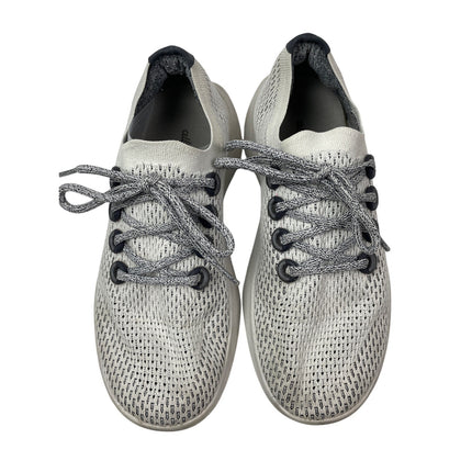 Allbirds Tree Dasher Women's White Gray Lace Up Low Athletic Running Shoes 8.5