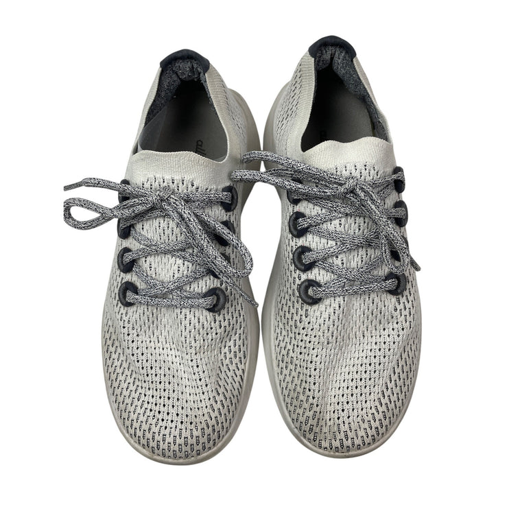 Allbirds Tree Dasher Women's White Gray Lace Up Low Athletic Running Shoes 8.5