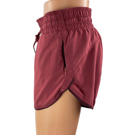 Lululemon Choose a Side Short Red Workout Yoga Gym Athletic Running Shorts Sz S