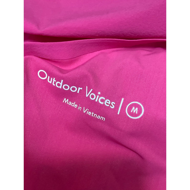 Outdoor Voices Pink Sleeveless Scoop Neck Tennis Gold Athletic Mini Dress Size M