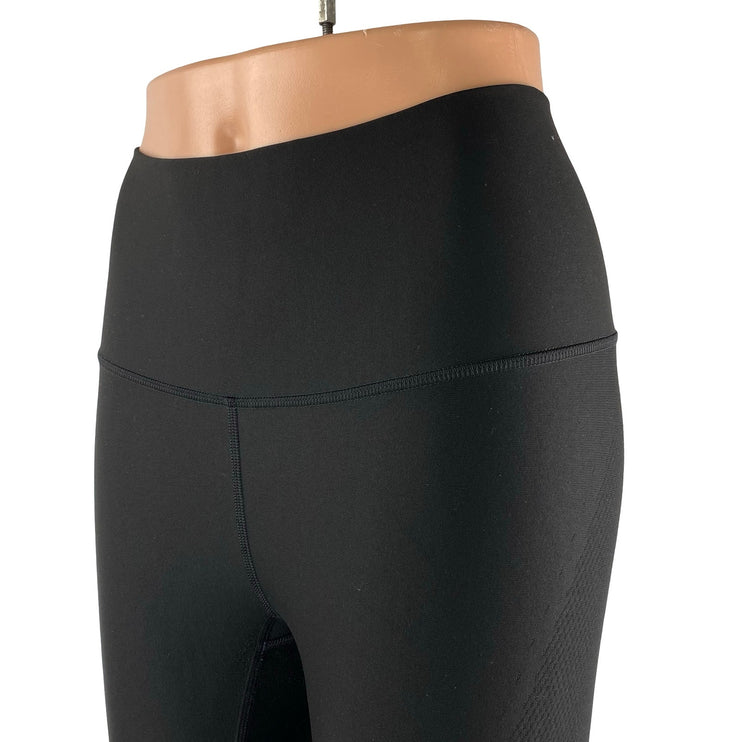 Lululemon Women's Black Mid Rise Yoga Workout Running Athletic Leggings Pants 6