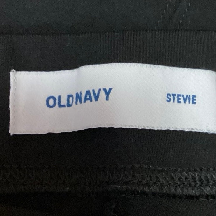 Old Navy Black High Rise Stretch Skinny Stevie Cropped Casual Leggings Size M
