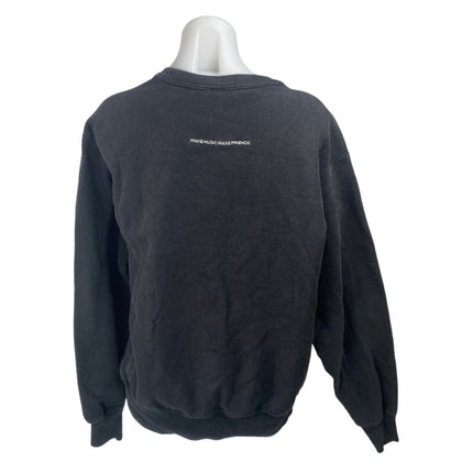 Champion Women's Black Knit Crew Neck Long Sleeve Sweatshirt Sweater Top Size M